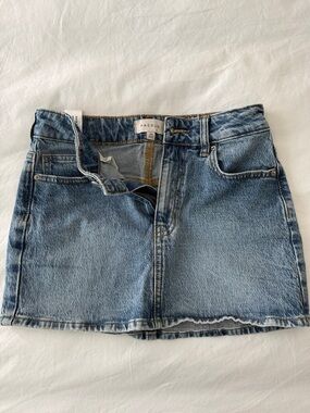 PacSun Washed Blue Denim Mini Skirt